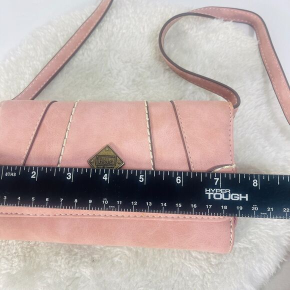 BOC Crossbody Mini Bag Pink Shoulder Clutch Multi Pocket Wallet Case Handbag - Picture 8 of 9